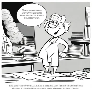 The all-knowing character in the cartoon always had the perfect solution to any problem.