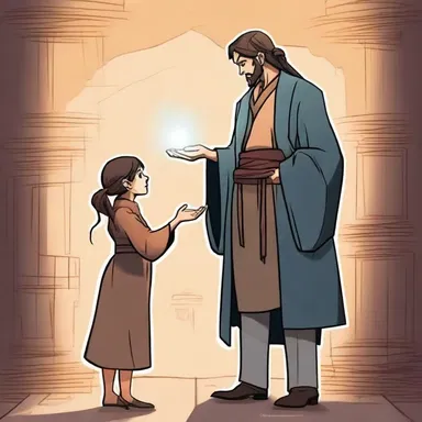 The protagonist sought guidance from an all-knowing mentor who revealed the hidden truths of the world.