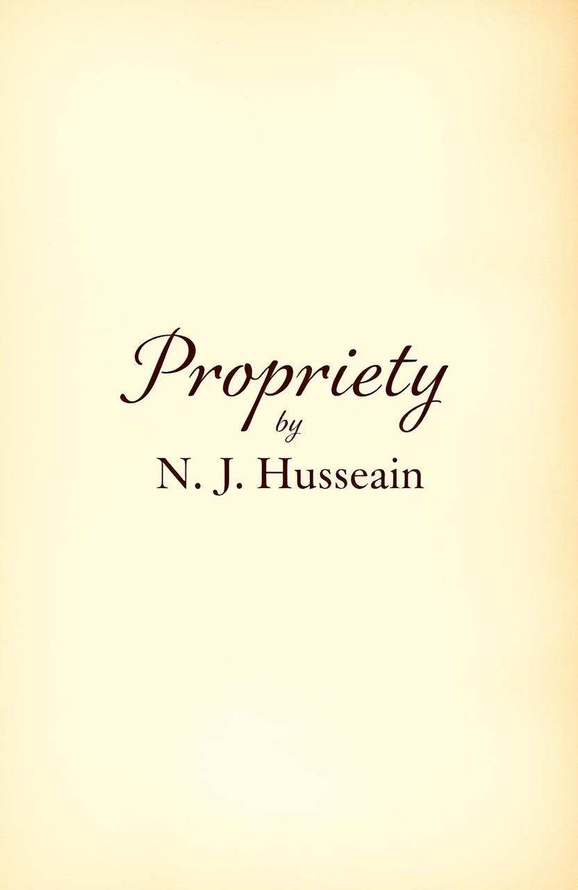A plain cream background designed to resemble old parchment paper, featuring the title 'Propriety by N