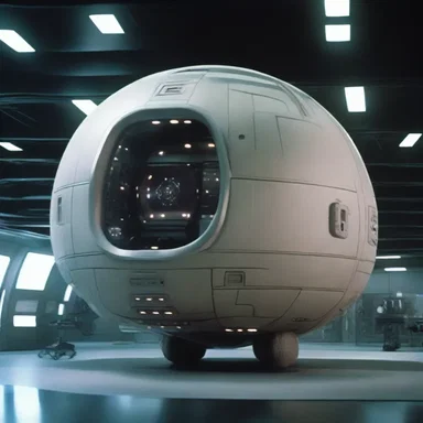 The spaceship in the science fiction movie had an allantoid shape.
