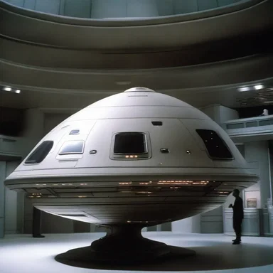 The spaceship in the science fiction movie had an allantoid shape.