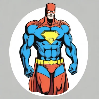 The superhero in the comic had an allantoid emblem on his costume.