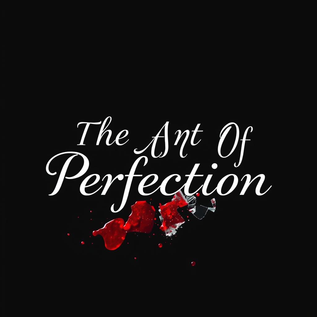A striking image featuring blood splatter and shattered glass, creating a dramatic effect