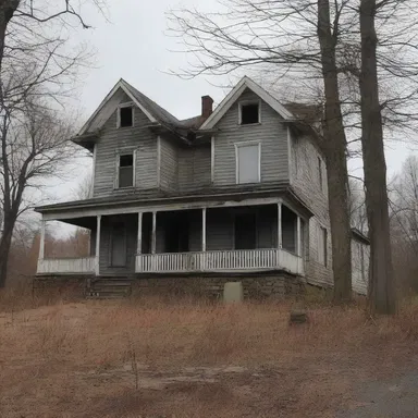 The alleged haunted house was the site of a series of gruesome murders that left the town in terror.
