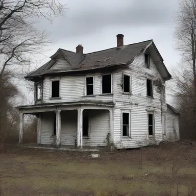 The alleged haunted house was the site of a series of gruesome murders that left the town in terror.