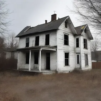 The alleged haunted house was the site of a series of gruesome murders that left the town in terror.