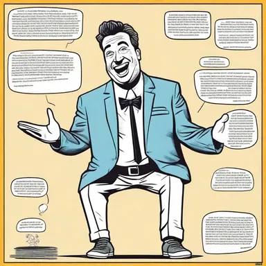 The comedian's stand-up routine was an allegory, using humorous anecdotes to communicate a deeper message about societal norms.