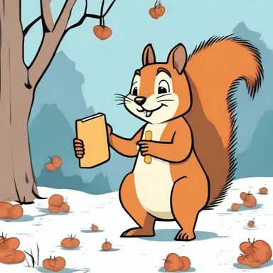 The comedian used an allegory about a squirrel saving up nuts for the winter to convey a funny story about financial planning.