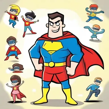 In the cartoon series, the superhero's powers serve as an allegory for overcoming personal insecurities and embracing one's true self.