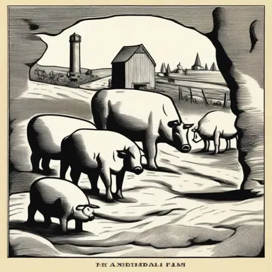 The novel, Animal Farm, by George Orwell, is an allegory that depicts the Russian Revolution and criticizes the abuse of power in totalitarian regimes.