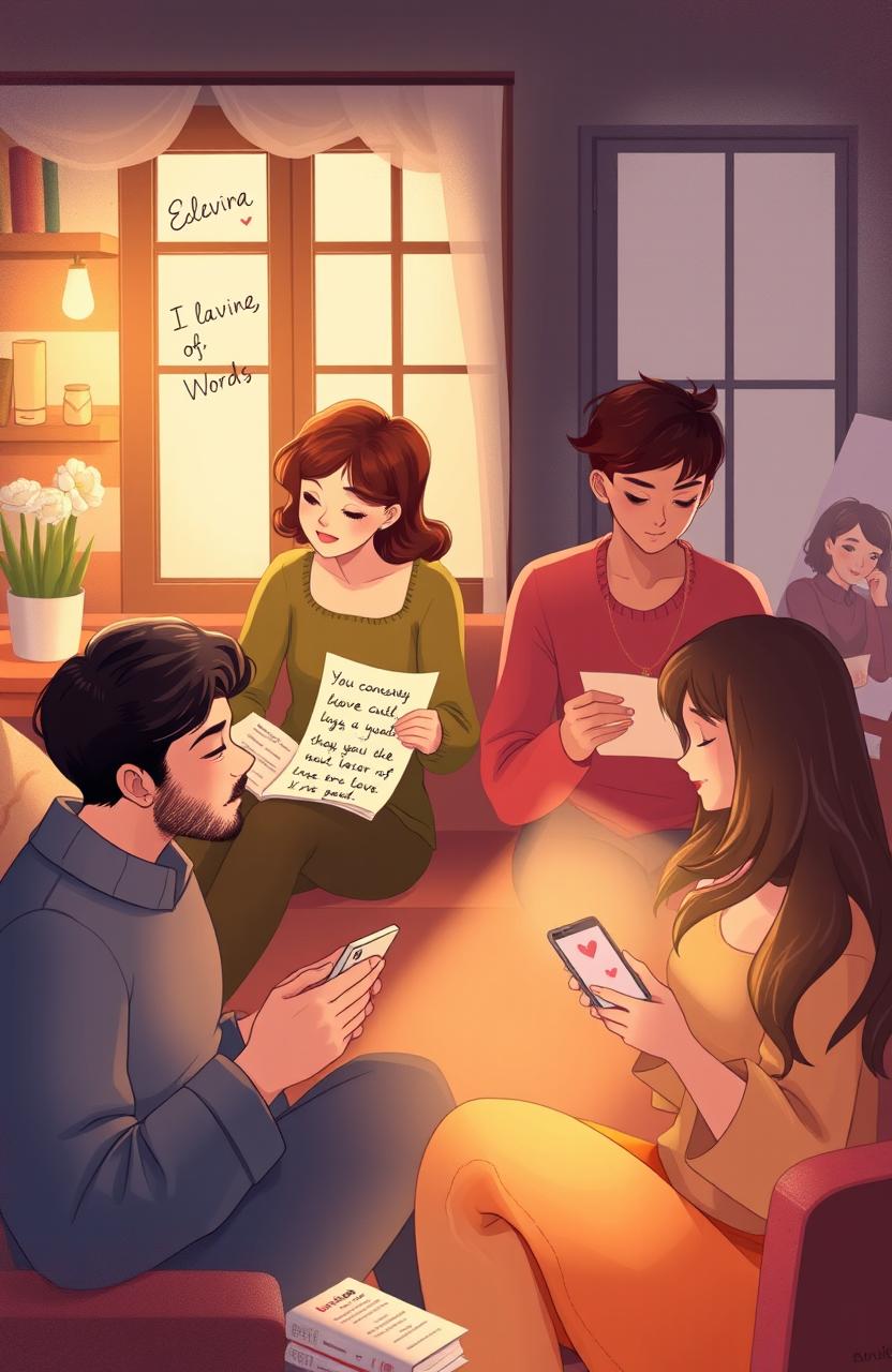 A beautiful and heartfelt scene illustrating the themes from the book 'Craving Of Words'
