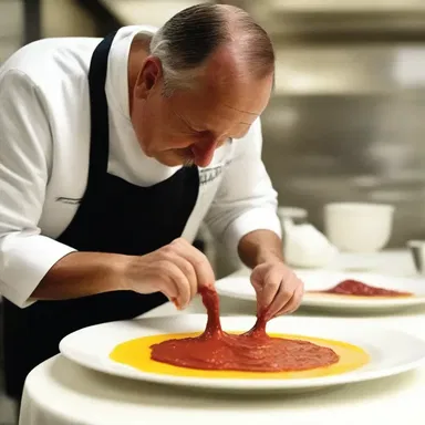 The gourmet film showcased the culinary skills of the chef who prepared the most exquisite allemande sauce.