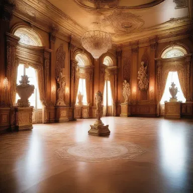 The grand ballroom of the luxurious mansion was adorned with intricate sculptures inspired by allemande sauce.