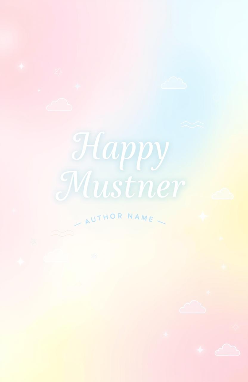 A beautiful and inviting book cover design featuring a harmonious blend of pastel pink, light blue, and pastel yellow