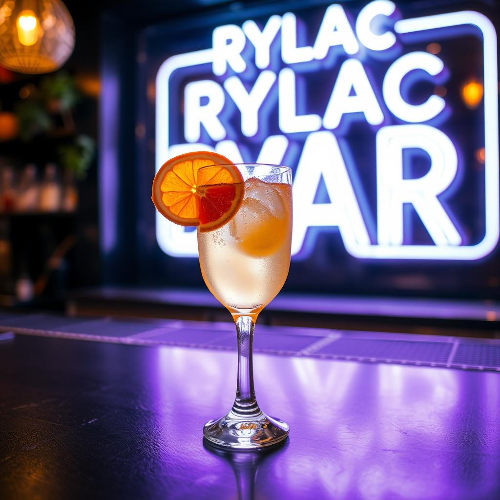 A glass of Spanish white wine sangria mixed with orange juice, beautifully decorated with a slice of orange