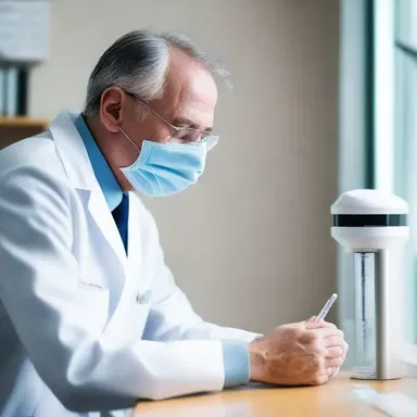 In the science fiction novel, the allergist developed a groundbreaking treatment for allergies using advanced technology.