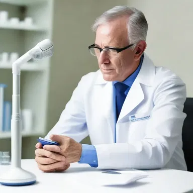 In the science fiction novel, the allergist developed a groundbreaking treatment for allergies using advanced technology.