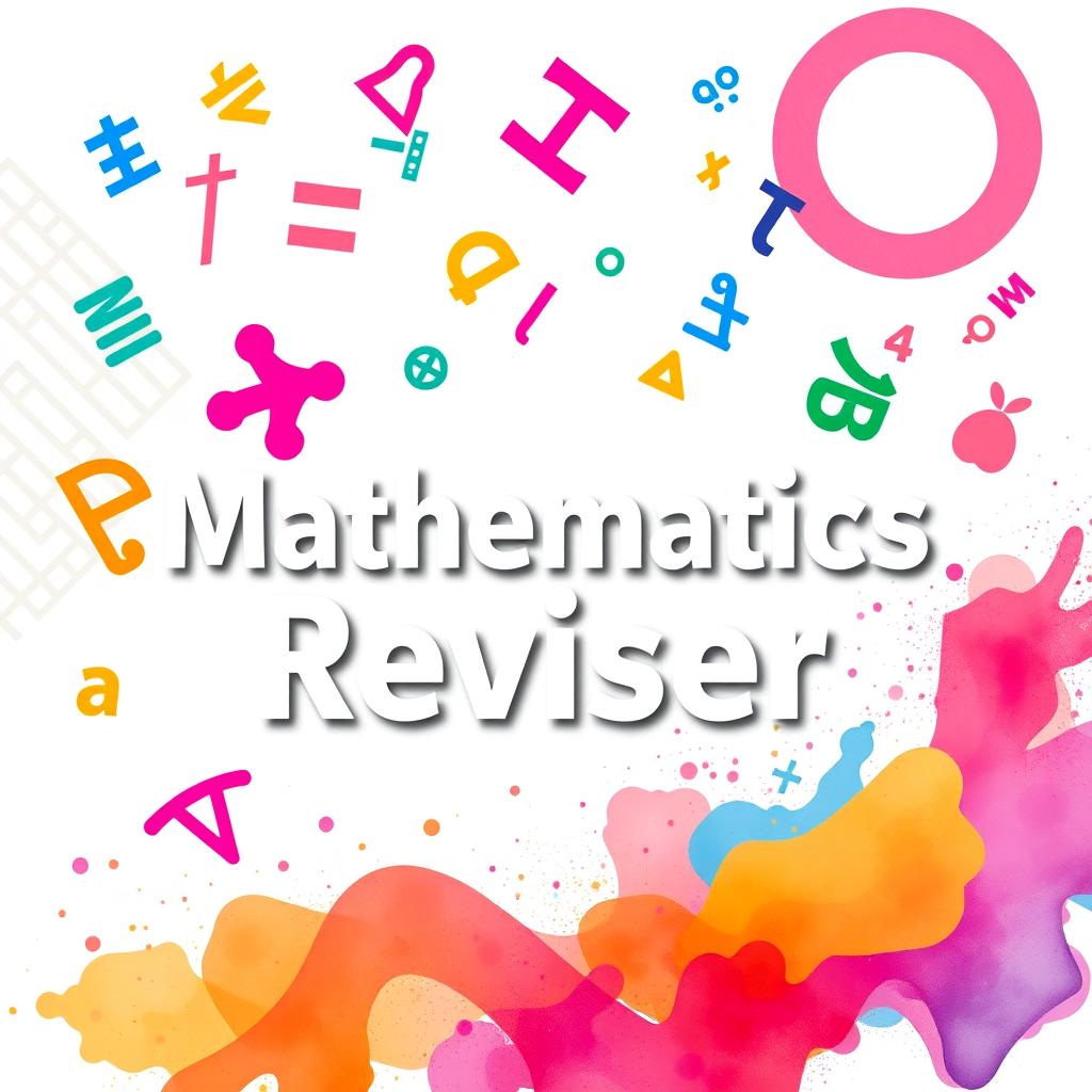 A bright and engaging cover design for a mathematics reviser