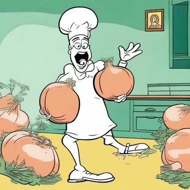 In the cartoon, the character's exaggerated reaction to the alliaceous smell of onions created a comedic and memorable moment.