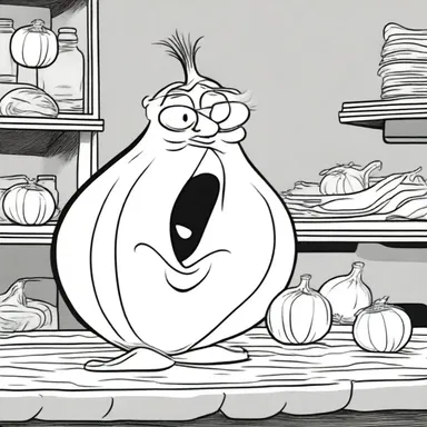 In the cartoon, the character's exaggerated reaction to the alliaceous smell of onions created a comedic and memorable moment.