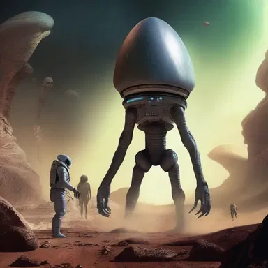 The aliens on the distant planet emitted an alliaceous odor that bewildered the science fiction explorers, resembling a smell never encountered before.