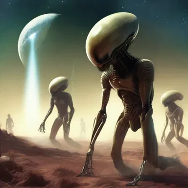 The aliens on the distant planet emitted an alliaceous odor that bewildered the science fiction explorers, resembling a smell never encountered before.