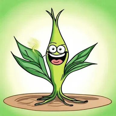 In the cartoon, the alliaceous plant was depicted as a talking onion with a pungent odor.