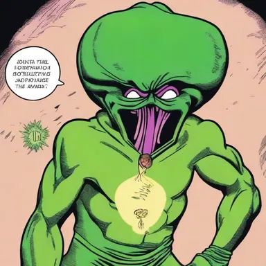 The main character in the comic strip had a superpower of emitting a pungent onion odor from his alliaceous plant-like suit.