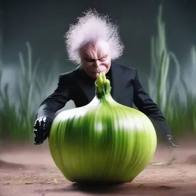 In the movie, the evil villain used an alliaceous plant to create a weapon that could immobilize people with its pungent onion odor.