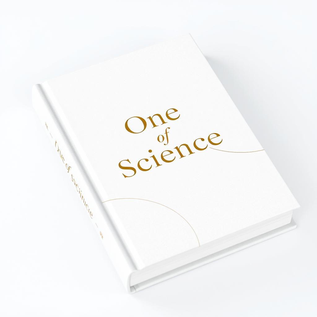 Aesthetic and elegant book design titled "One of Science"