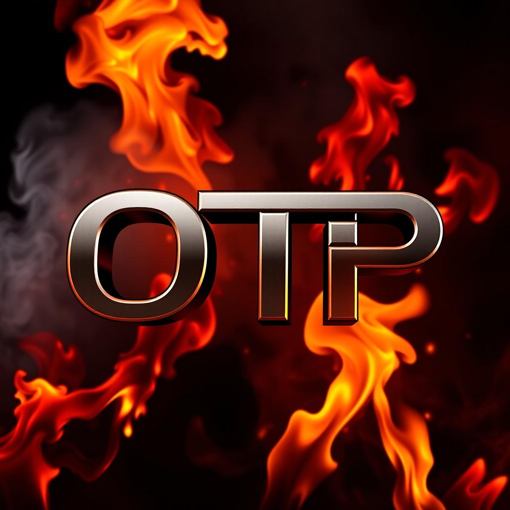 A cool logo featuring the letters 'OTP' artistically combined in a modern and stylish way