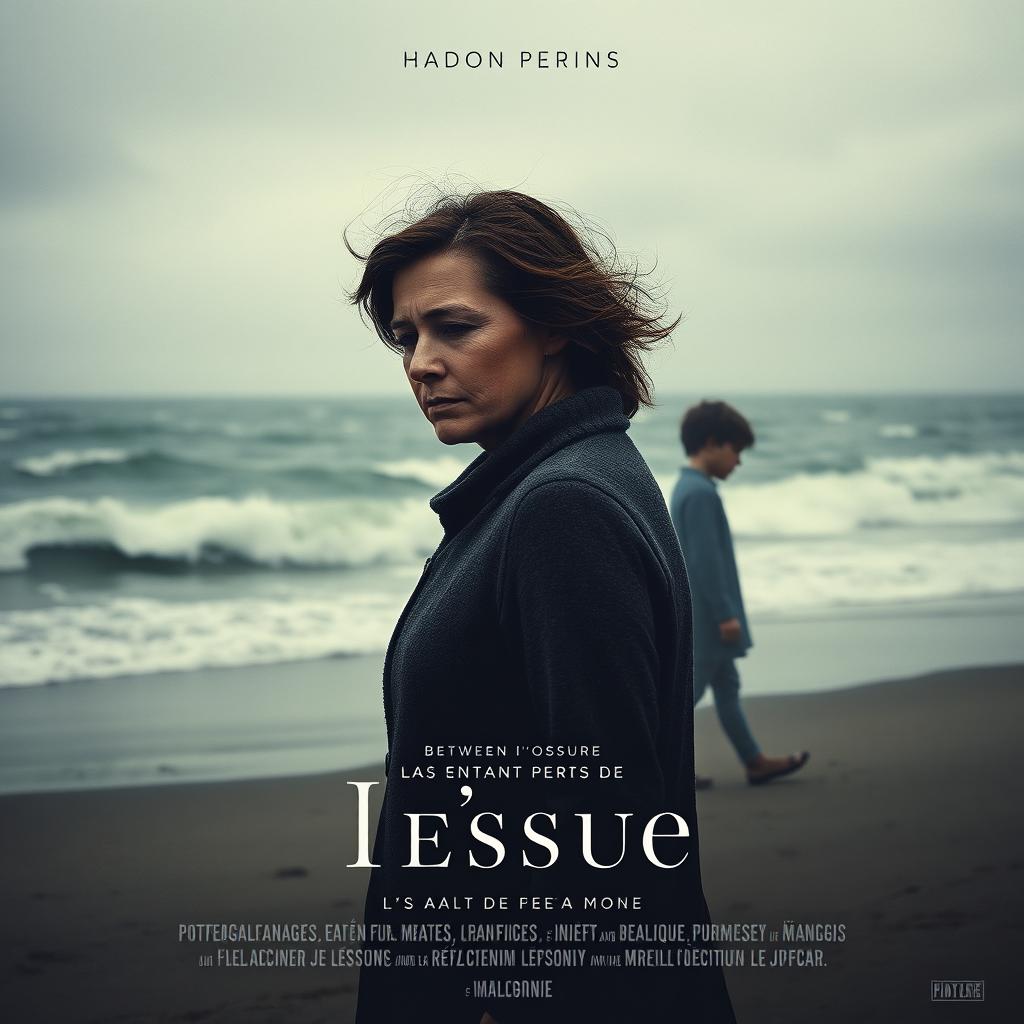 A poignant and evocative film poster for a French auteur film that captures the intense and conflicted relationship between a mother and her son, who struggles with drug addiction