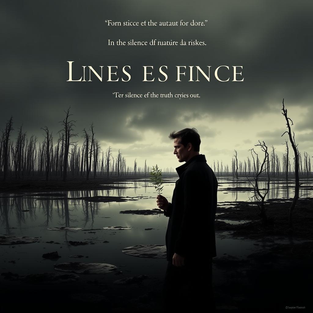 A striking and thought-provoking film poster for a French auteur film that addresses the pressing theme of environmental crisis
