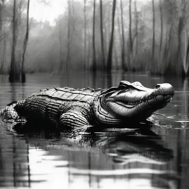 During the American Civil War, soldiers encountered alligators in the swamps of Florida.