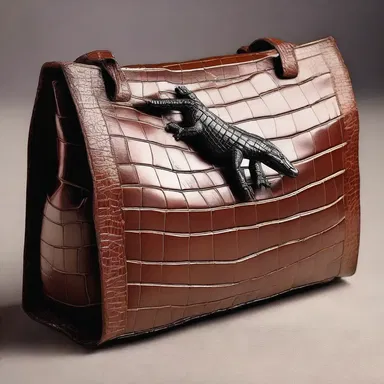 In ancient Egypt, alligator leather was used to craft extravagant accessories for pharaohs, symbolizing their wealth and power.