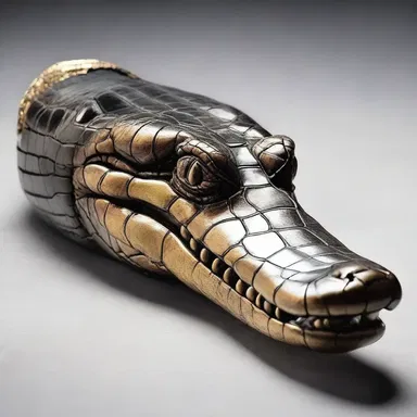 In ancient Egypt, alligator leather was used to craft extravagant accessories for pharaohs, symbolizing their wealth and power.
