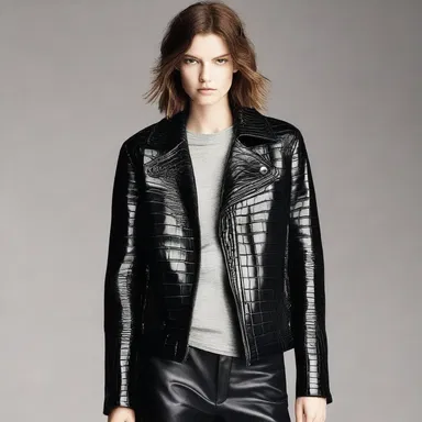 The leather jacket started to alligator and take on a textured appearance.