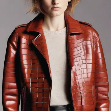 The leather jacket started to alligator and take on a textured appearance.