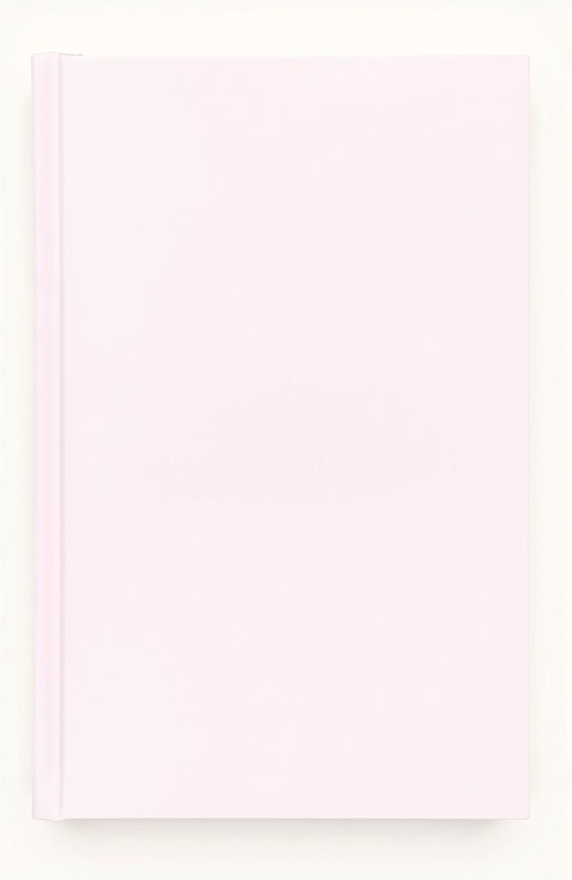 A plain book with a smooth cover, featuring a delightful mix of pastel pink, pastel yellow, and light blue shades seamlessly blended together