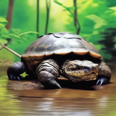 According to Native American mythology, the alligator snapping turtle is believed to be a symbol of patience and wisdom.