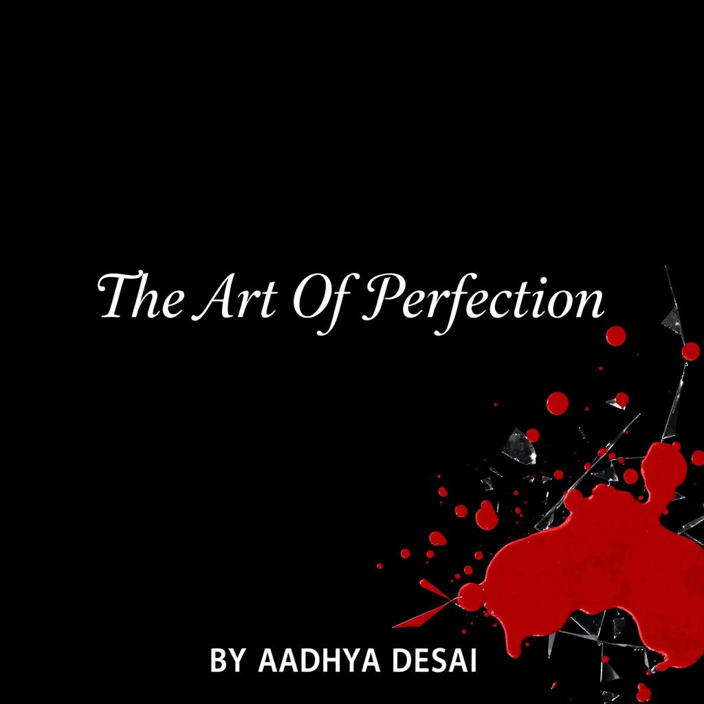 A black background featuring the phrase 'The Art Of Perfection' elegantly written in the Modern Love font in white