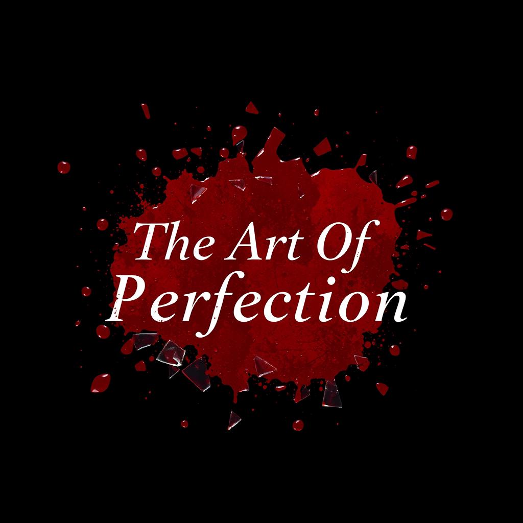 A black background featuring the phrase 'The Art Of Perfection' elegantly written in the Modern Love font in white