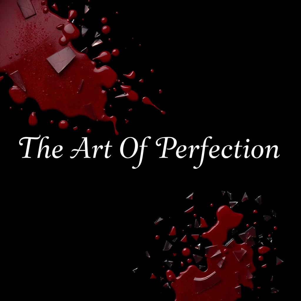 A black background featuring the phrase 'The Art Of Perfection' elegantly written in the Modern Love font in white