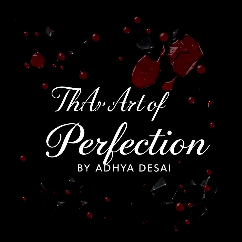 A black background featuring the phrase 'The Art Of Perfection' elegantly written in a flowing cursive font in white