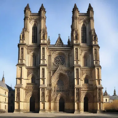 The impressive Gothic cathedral showcased intricate stone carvings and tall towering spires. The repeated 't' sound in 'tall towering' exemplifies alliteration.