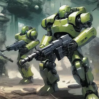 In the futuristic world of the novel, the android army advanced, their gears grinding and guns gleaming. The repeated 'g' sounds in 'gears grinding' and 'guns gleaming' convey alliteration.