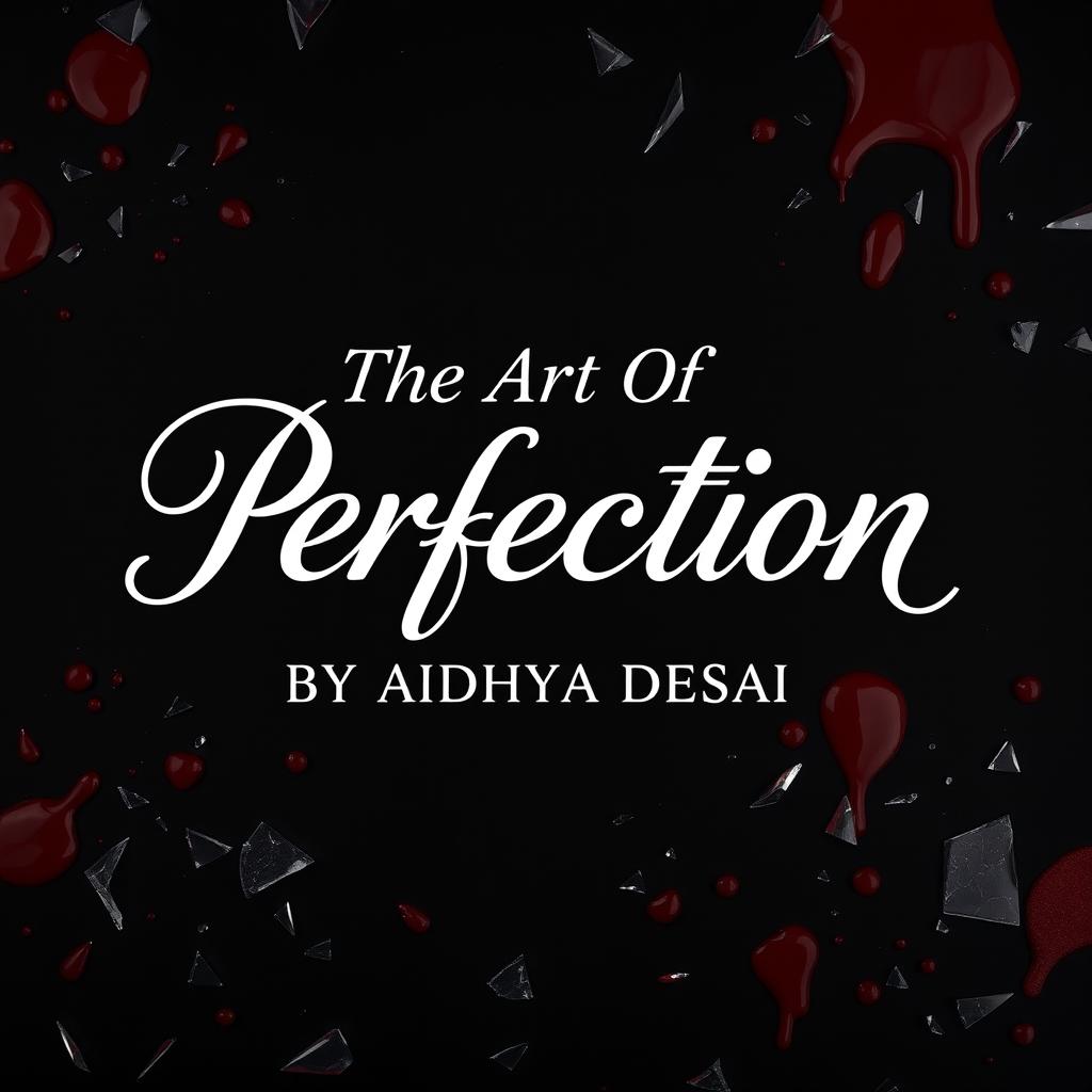 A black background featuring the phrase 'The Art Of Perfection' elegantly written in a flowing cursive font in white