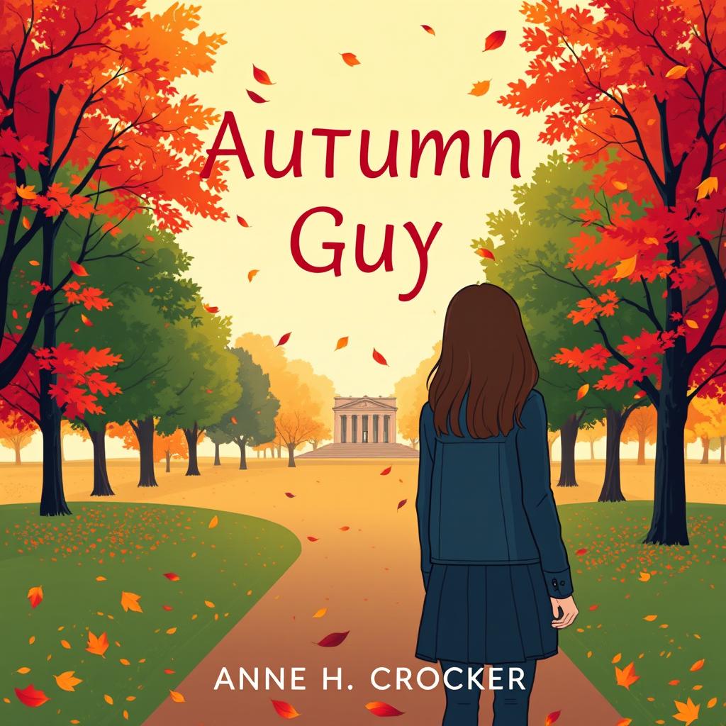 A book cover design for "Autumn Guy" by Anne H