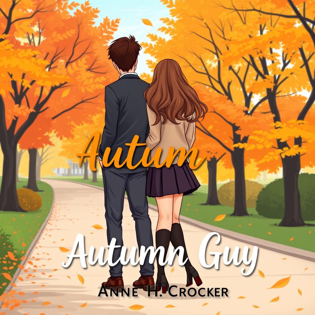 A book cover design for 'Autumn Guy' by Anne H