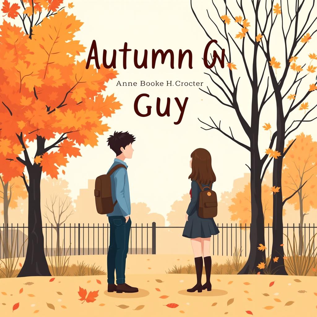 Book cover design for 'Autumn Guy' by Anne H
